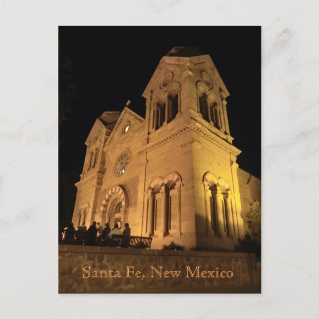 Santa Fe New Mexico St Francis Cathedral Postcard (Front)