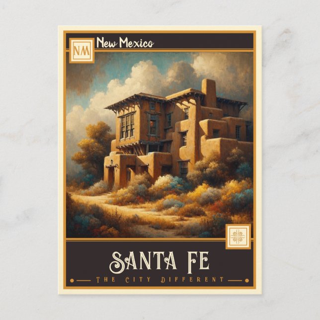 Santa Fe, New Mexico | Vintage Postcard (Front)