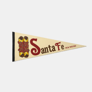 Santa Fe NM New Mexico Enchiladas Foodie Pennant Flag