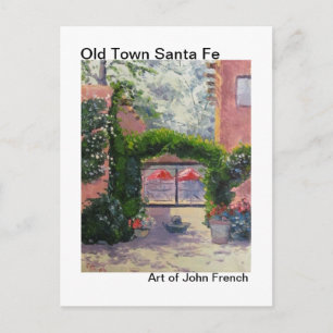 Santa Fe, NM oil painting by John French Postcard