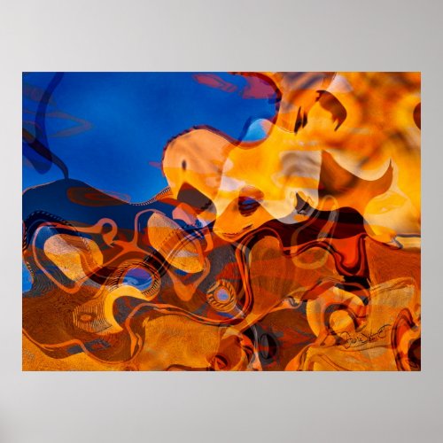 Santa Fe Rhythms Abstract Art Poster