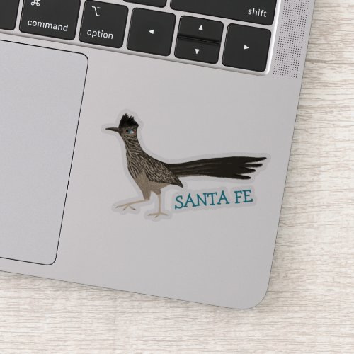 SANTA FE Roadrunner Bird Colored Pencil Art Sticker