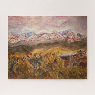 Santa Fe Snow Jigsaw Puzzle