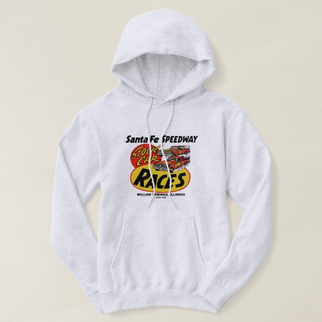 Santa Fe Speedway, Willow Springs, IL 1953-1995 Hoodie (Design Front)