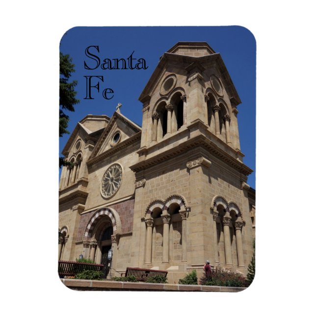 Santa Fe St Francis Cathedral Magnet (Vertical)
