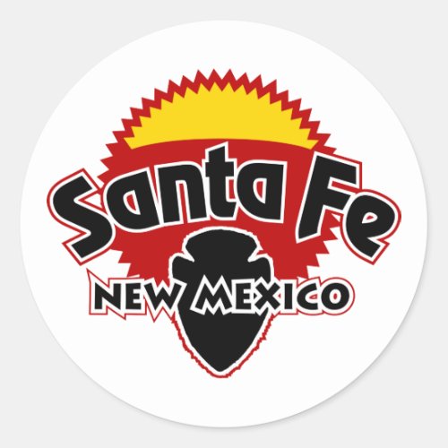 Santa Fe Sun Classic Round Sticker