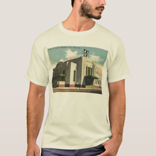 Santa Fe Train Depot Oklahoma City Vintage T_Shirt