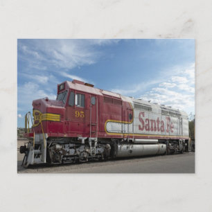 Santa Fe Train Postcard
