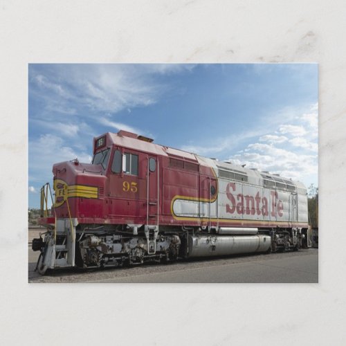 Santa Fe Train Postcard