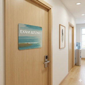 Santa Fe Turquoise Exam Room Door Sign