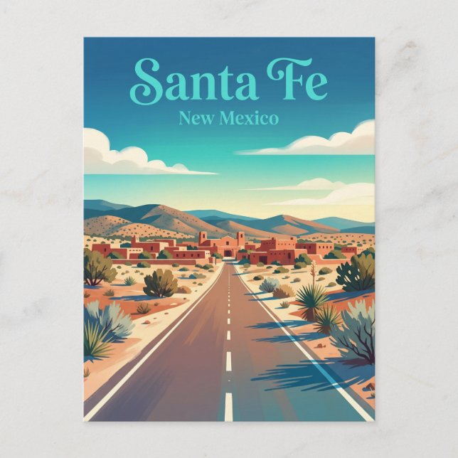 Santa Fe USA Postcard (Front)