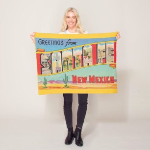 Santa Fe Vintage Fleece Blanket