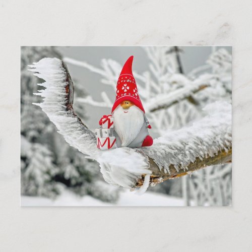 Santa Figurine Postcard