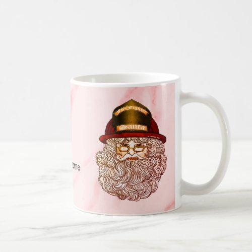 Santa Firefighter Coffee Mug