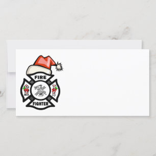 Santa Firefighter Holiday Card