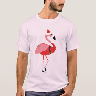 Santa Flamingo Fun Christmas T-Shirt