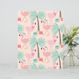 Santa Flamingo's - Fun Pink Tropical Christmas