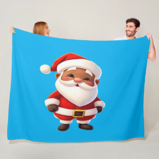 Santa Fleece Christmas Blanket