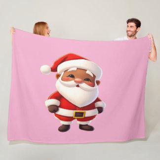 Santa Fleece Christmas Blanket