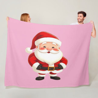 Santa Fleece Christmas Blanket