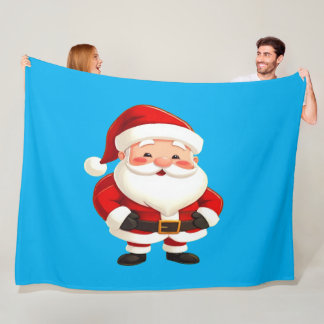Santa Fleece Christmas Blanket