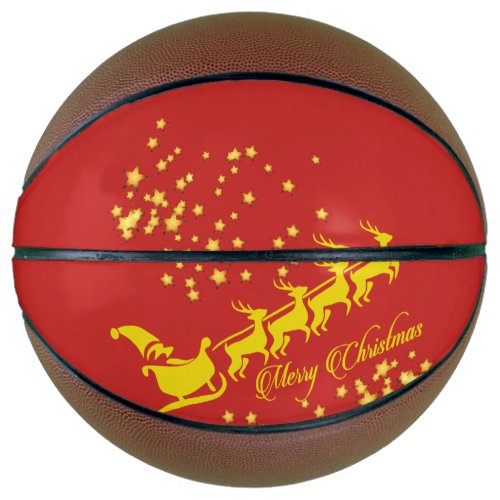 Santa flies away basketball