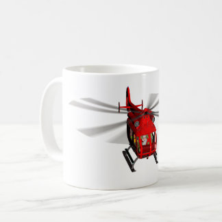 Santa Flies Helicopter Coffee Mug