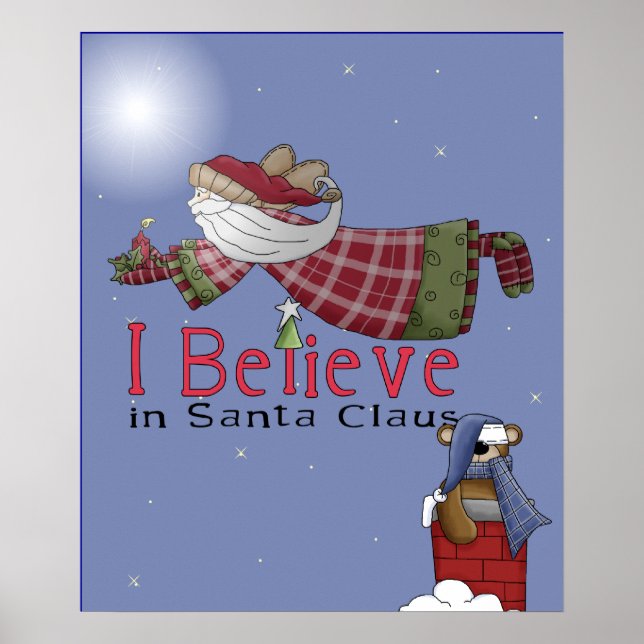 Santa Flies Poster (Front)