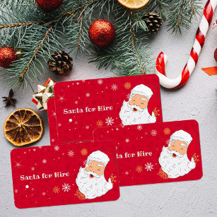 Santa for Hire Business Card