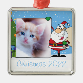 Santa Frame Photo Ornament