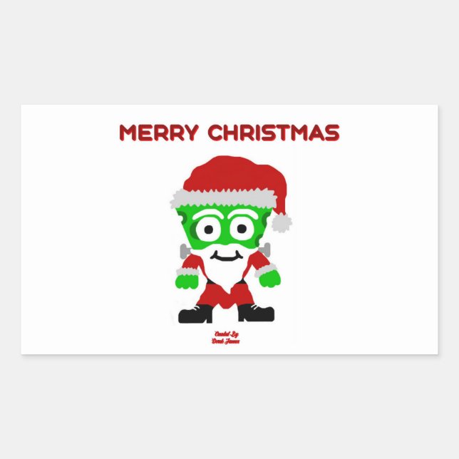 Santa FrankenCheese Rectangle Sticker (Front)
