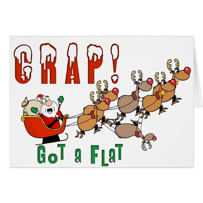 Santa  Funny Christmas Greeting Cards