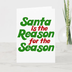 Santa funny christmas humor parody holiday card