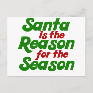 Santa funny christmas humor parody holiday postcard