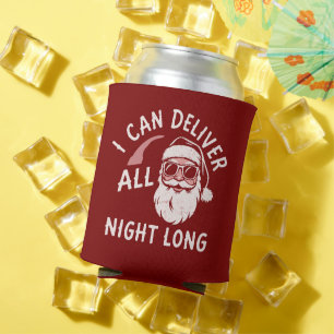Santa Funny Christmas Party Xmas Guys Joke Can Cooler