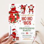 Santa Funny Friendsmas Christmas Party Invitation<br><div class="desc">Spread the holiday cheer with our customizable Christmas printable invitation,  perfect for gathering friends and family for a festive celebration. With elegant designs and easy-to edit text,  this invitation sets the tone for a joyful holiday season.

40SE A</div>