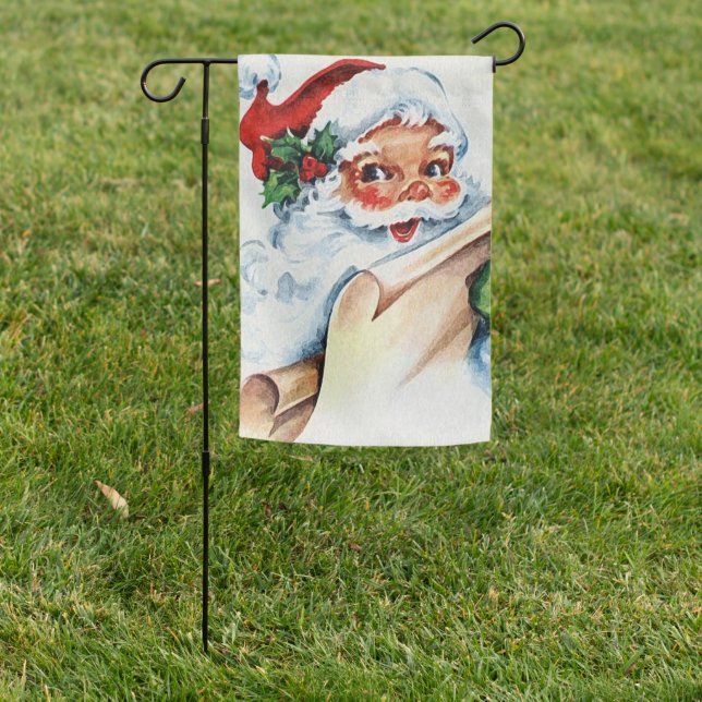 Santa Garden Flag (In SItu)