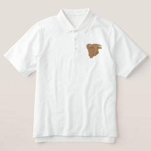 Santa Gertrudis Bull Embroidered Polo Shirt