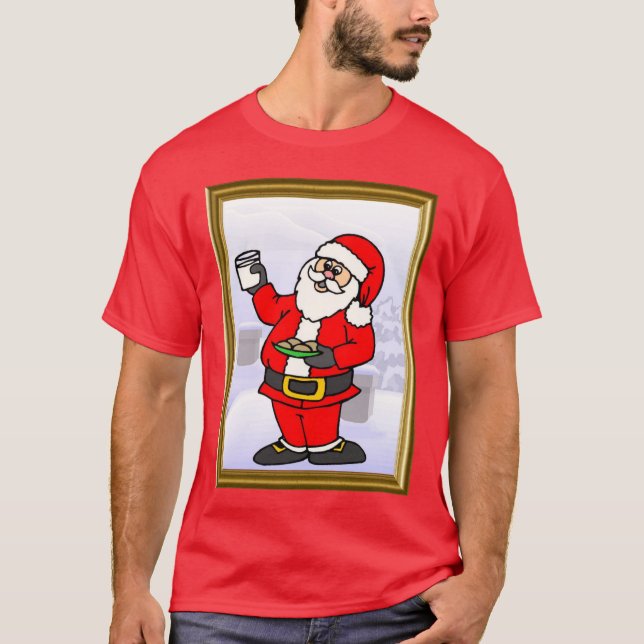 Santa gets some cookies T-Shirt (Front)