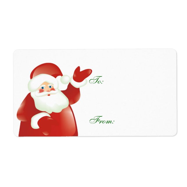 Santa Gift Giving Label (Front)