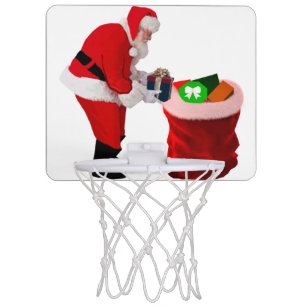 Santa Gift Sack Mini Basketball Hoop