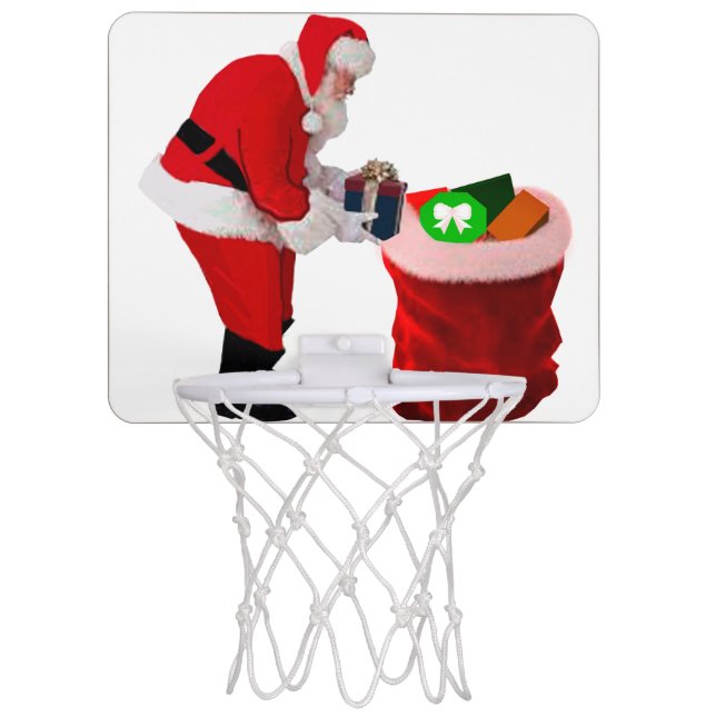Santa Gift Sack Mini Basketball Hoop (Front)