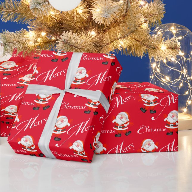 Santa Gifts Customer Christmas Wrapping Paper (Holidays)