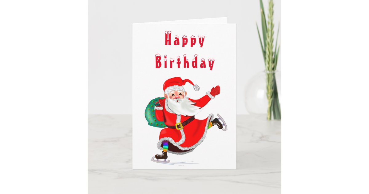Santa Gifts For Everyone Happy Birthday Card Zazzle Com Please let us know how we can improve. santa gifts for everyone happy birthday card zazzle com