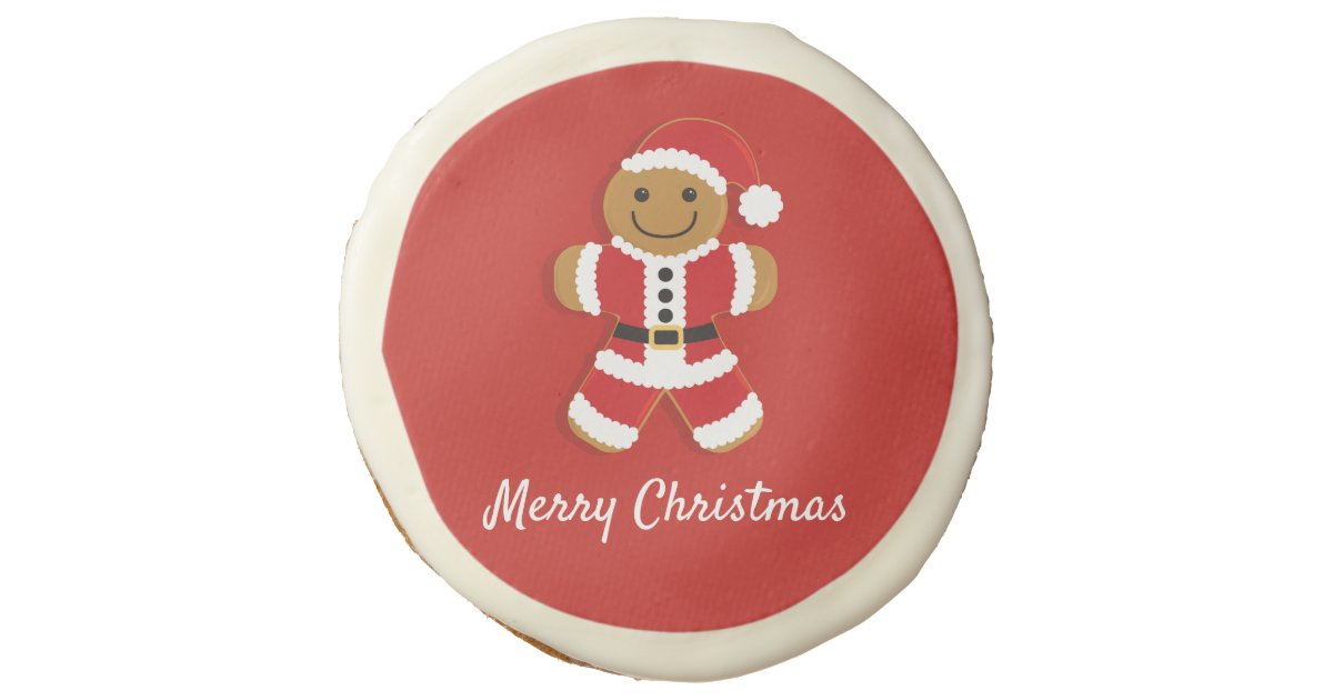 Santa Gingerbread Man | Sugar Cookie | Zazzle