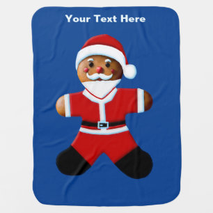 Santa Gingerbread - Merry Christmas Baby Blanket