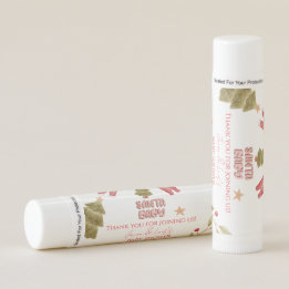Santa Girl Boy Holiday Baby Shower Lip Balm