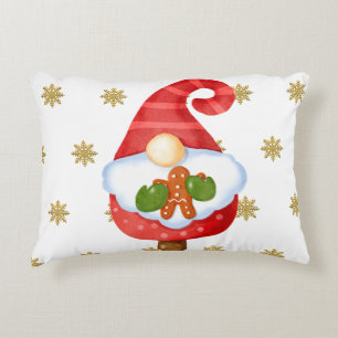 Santa Gnome Accent Pillow