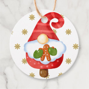 Santa Gnome Favor Tags