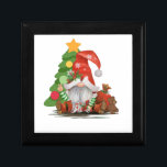 Santa Gnome- Funny Christmas Gnome Design  Magnet  Gift Box<br><div class="desc">This cute Gnome is wishing you Peace this Christmas. He has his bag full of goodies ready to go for Christmas Eve deliveries and the tree is decorated. This would make a great gift for friends, family, and coworkers who love gnomes or just love the holiday season. Get yours today!...</div>